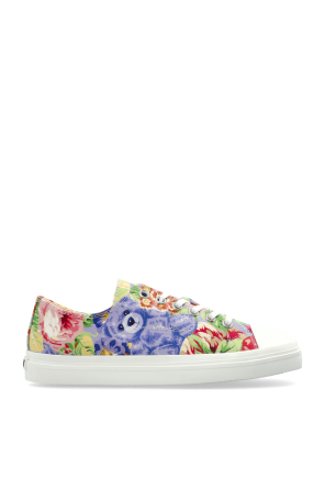 Dolce & Gabbana SPORTS SHOES WITH A FLORAL MOTIF 花柄靴 ロゴ Dolce & Gabbana SPORTS SHOES WITH A FLORAL MOTIF 花柄靴 ロゴ